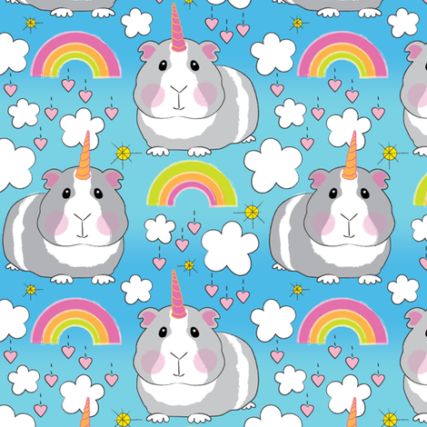 GUINEA PIG UNICORN BLUE [SPECIAL ORDER]