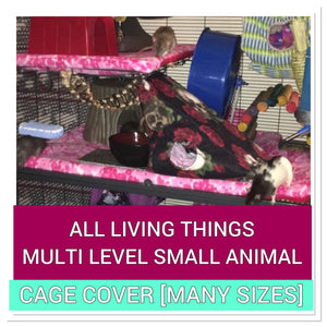 CUSTOM ALL LIVING THINGS FLEECE CAGE COVER [MANY SIZES]