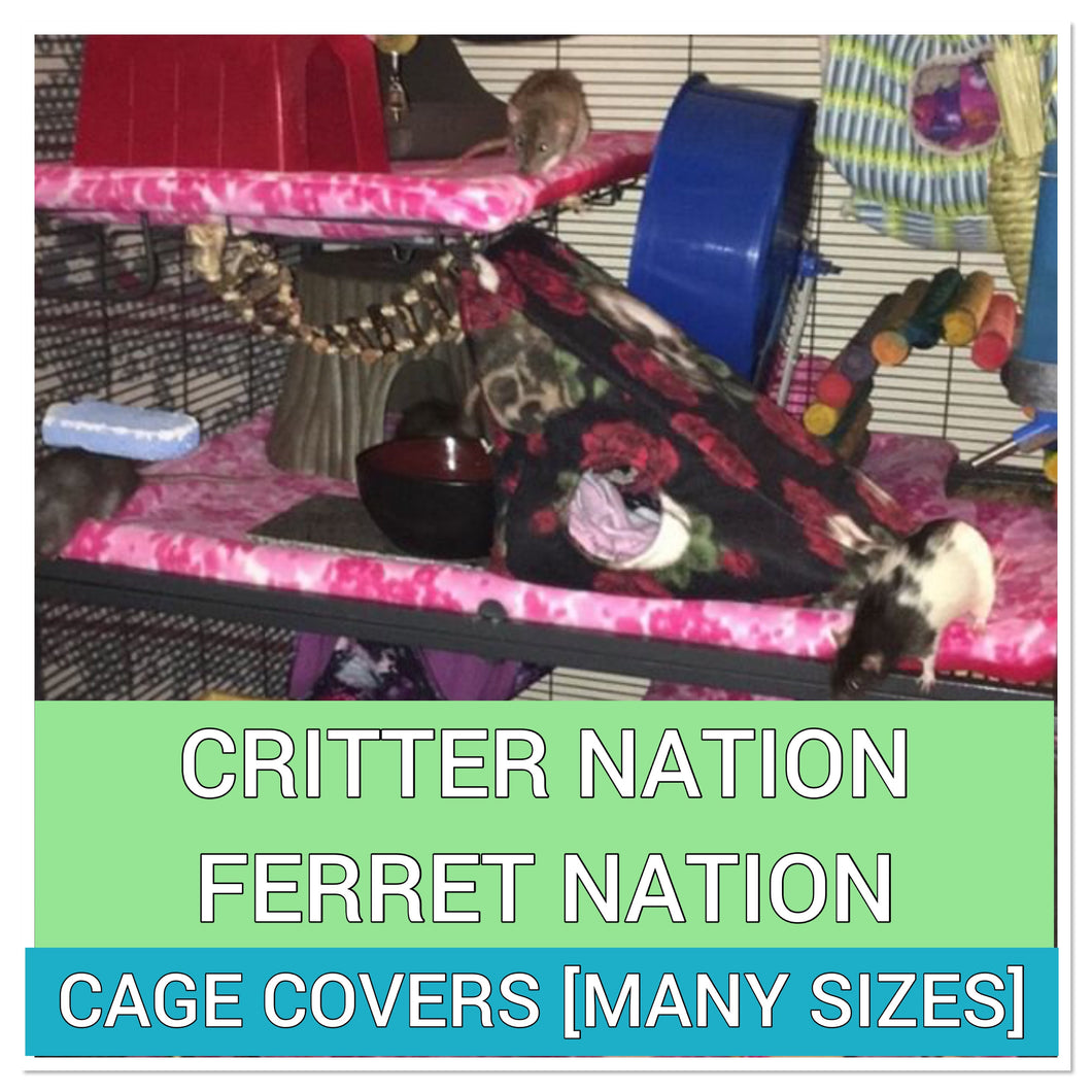 CUSTOM MIDWEST NATION FLEECE CAGE COVER