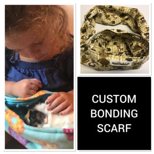 CUSTOM BONDING SCARF (SIZE LARGE) FOR FERRETS/CHINCHILLAS