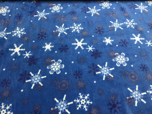 SNOWFLAKES ON BLUE