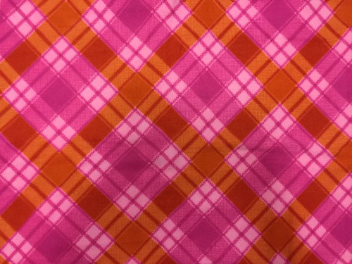 PINK & ORANGE PLAID