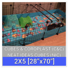 Load image into Gallery viewer, CUSTOM 2X5 [28&quot;X70&quot;] C&amp;C/NIC FLEECE CAGE LINERS (Many Absorbency Options)