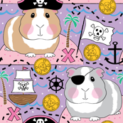 GUINEA PIG PIRATES ON PURPLE [SPECIAL ORDER]