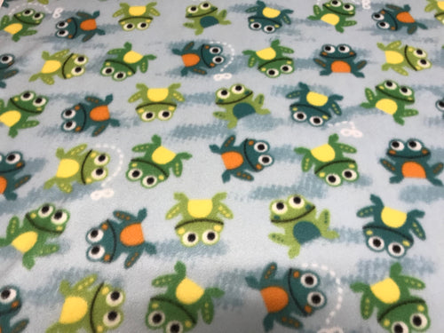 FROGGIES ON BLUE