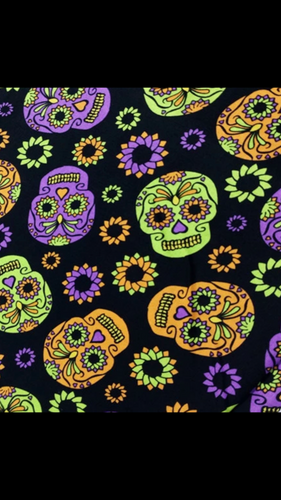 SUGAR SKULLS HALLOWEEN [COTTON]