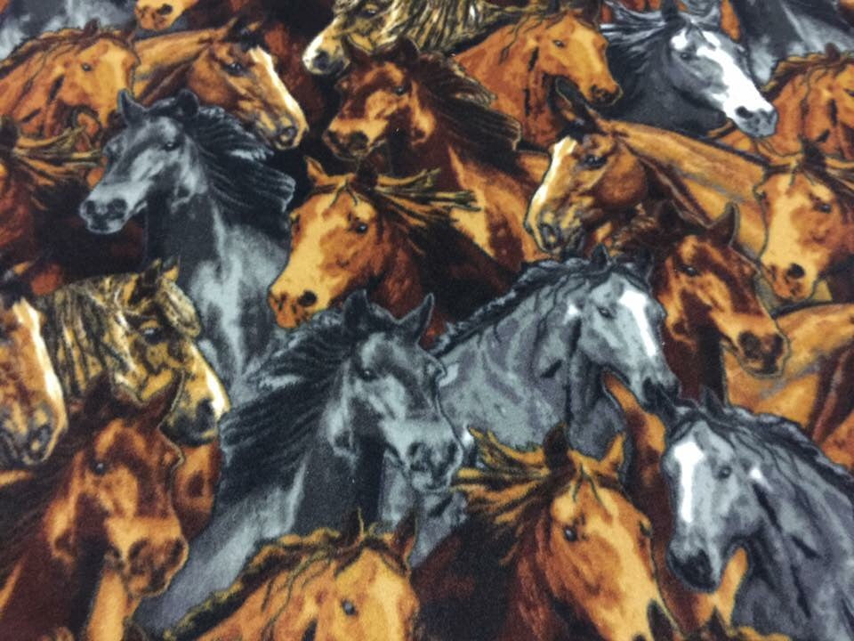 BROWN CHARCOAL HORSES