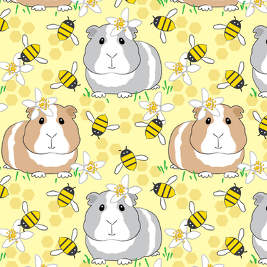 GUINEA PIG BEES ON YELLOW [SPECIAL ORDER]