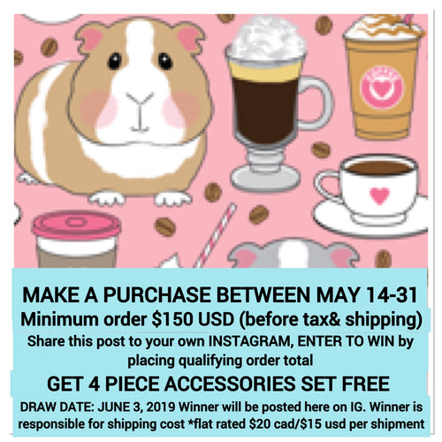 INSTAGRAM GIVEAWAY #1 : RUNS MAY 14-31, 2019