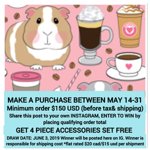 INSTAGRAM GIVEAWAY #1 : RUNS MAY 14-31, 2019