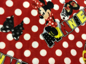 MINNIE MOUSE DOTS ON RED