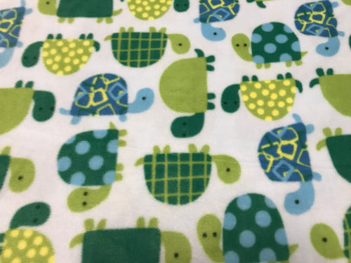 GREEN TURTLES ON WHITE