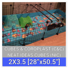 Load image into Gallery viewer, CUSTOM 2X3.5 [28&quot;X50.5&quot;] C&amp;C/NIC FLEECE CAGE LINERS (Many Absorbency Options)