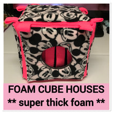 Load image into Gallery viewer, (1&quot;) FOAM FRINGED FRAMED CUBE HOUSES [MANY SIZES AVAILABLE]