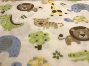 BABY SAFARI ANIMALS ON IVORY WHITE