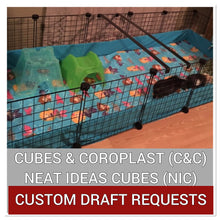 Load image into Gallery viewer, CUSTOM DRAFT REQUESTS FOR C&amp;C/NIC FLEECE CAGE LINERS (Many Absorbency Options)