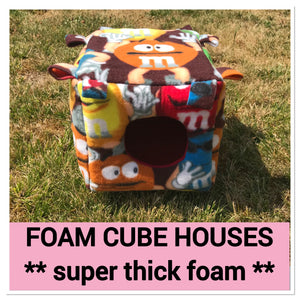 (1") FOAM CUBE HOUSES [MANY SIZES AVAILABLE]