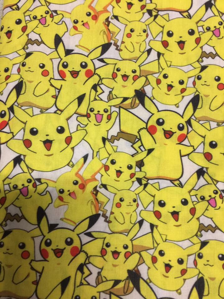 PIKACHU ON WHITE [COTTON]