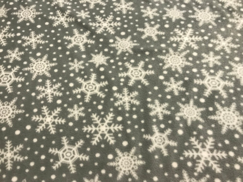 SNOWFLAKES ON GREY